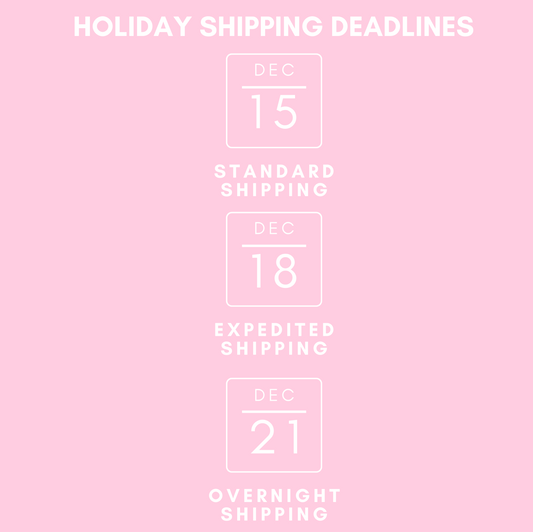 Holiday Shipping Deadlines๐โ๏ธ