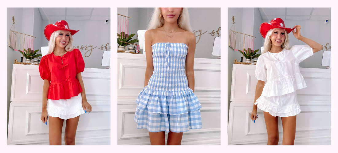 shop new red, white, and blue patriotic pretties from sassy shortcake!!