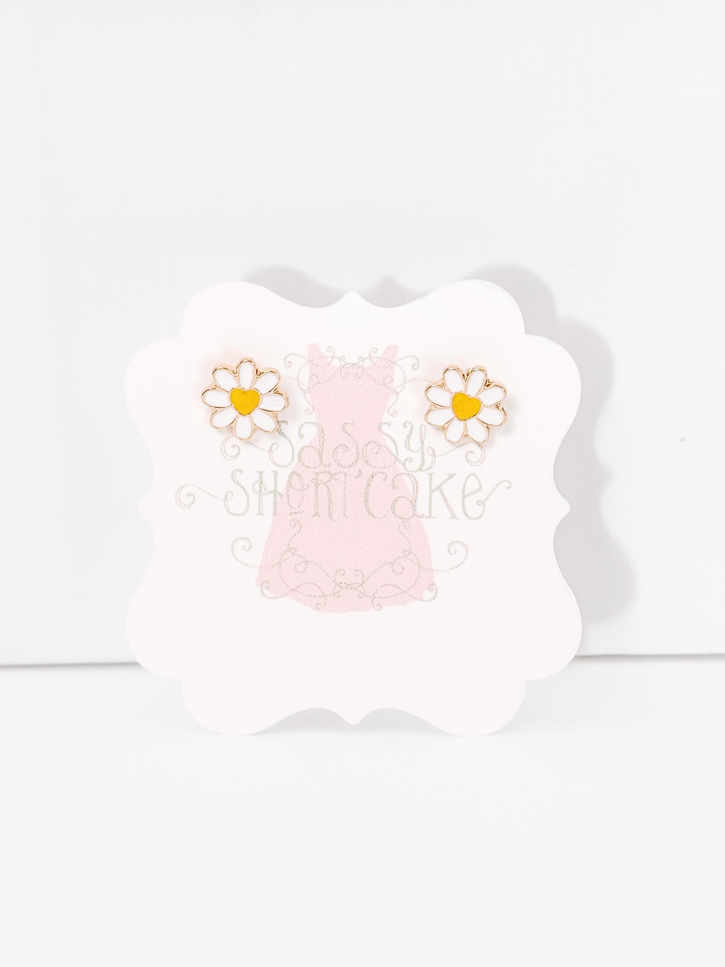 Daisy Love gold-tone daisy earrings with yellow heart centers