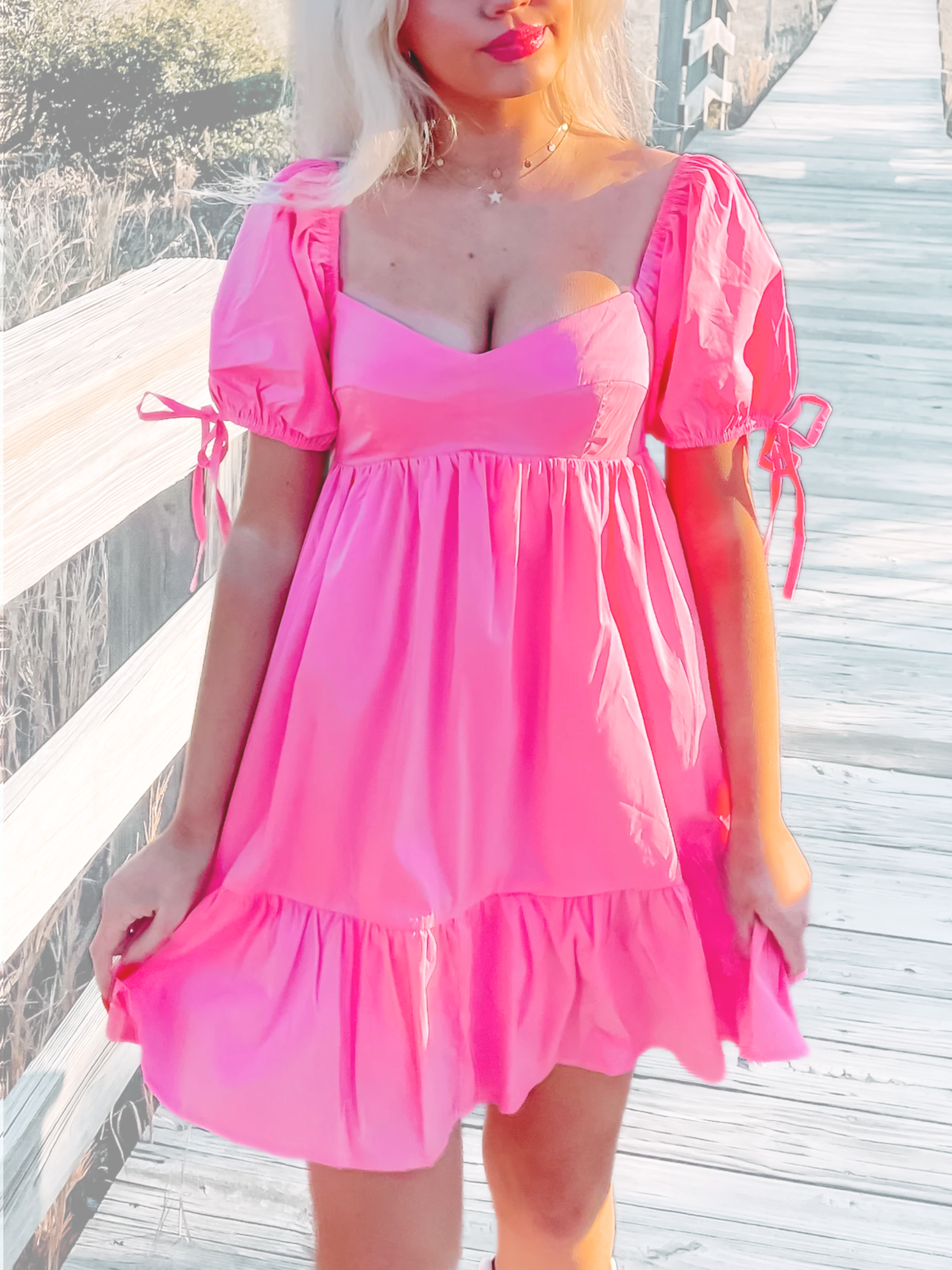 Paint it Pink Dress | sassyshortcake.com | Sassy Shortcake