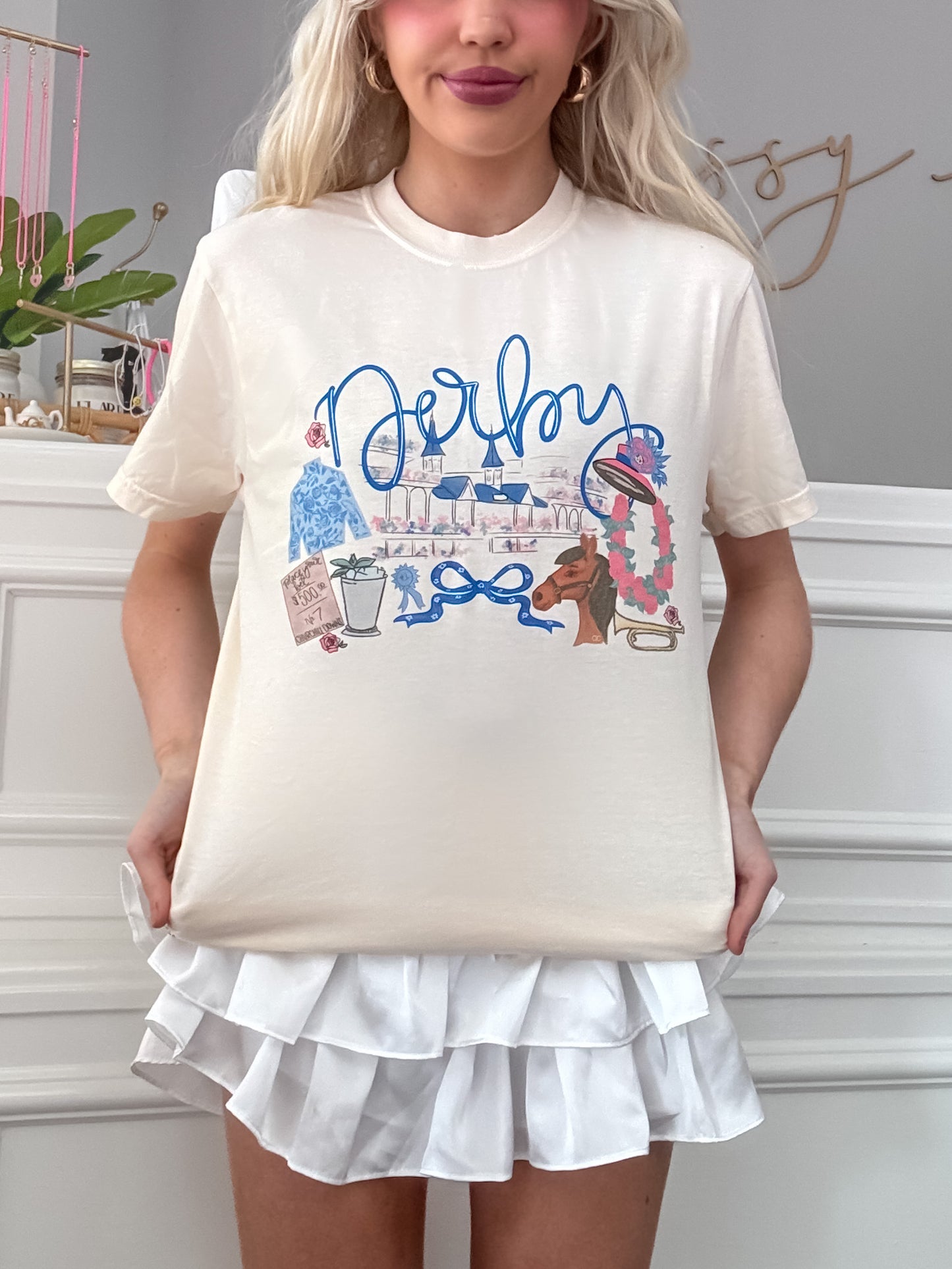 kentucky derby tee preppy tshirt from sassy shortcake