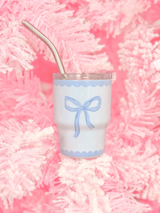 Blue Bow Tiny Tumbler