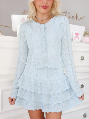 Pretty in Pointelle Set | Blue