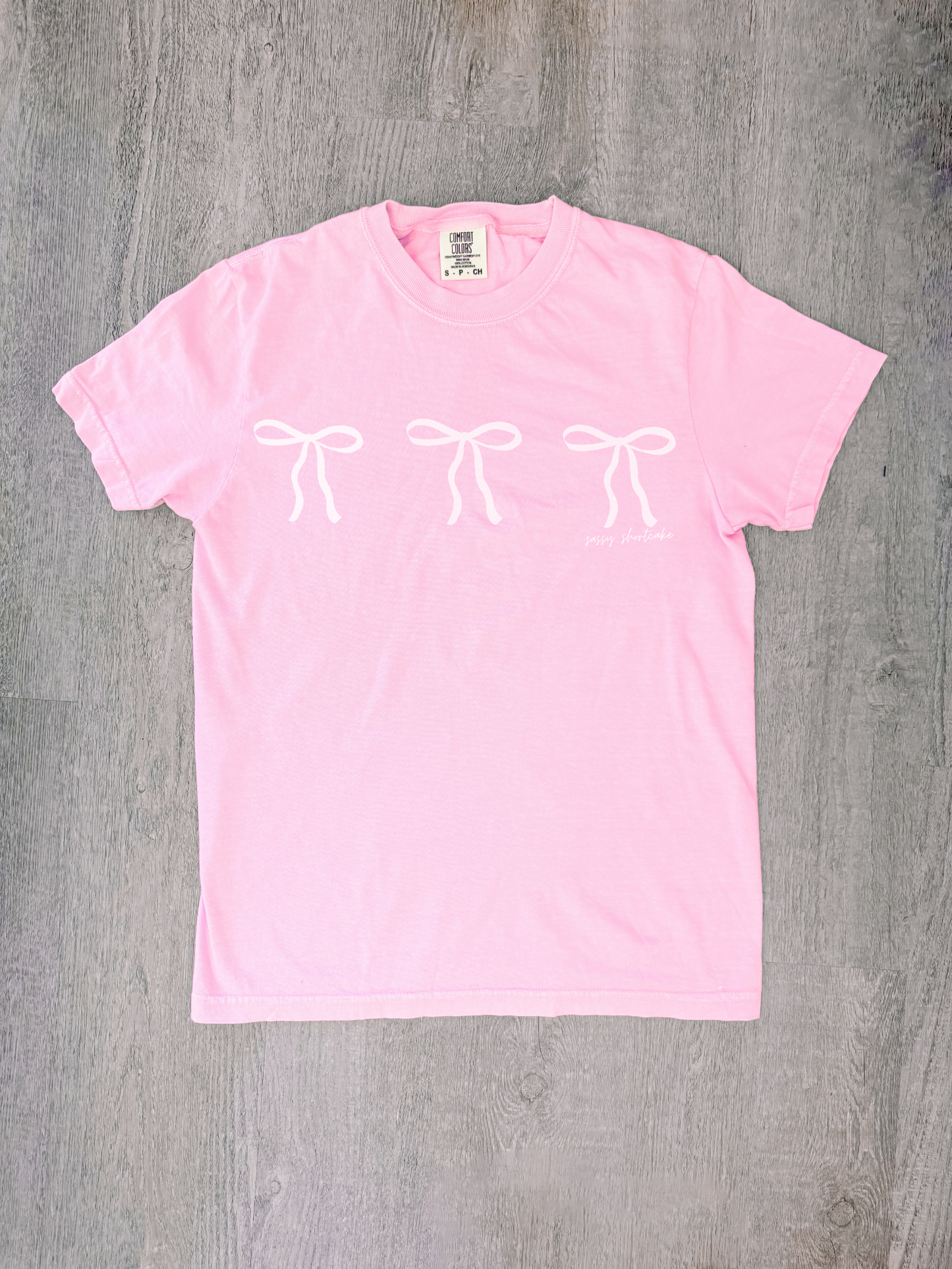 Blushing Bow Pink Merch Tee from Sassy Shortcake