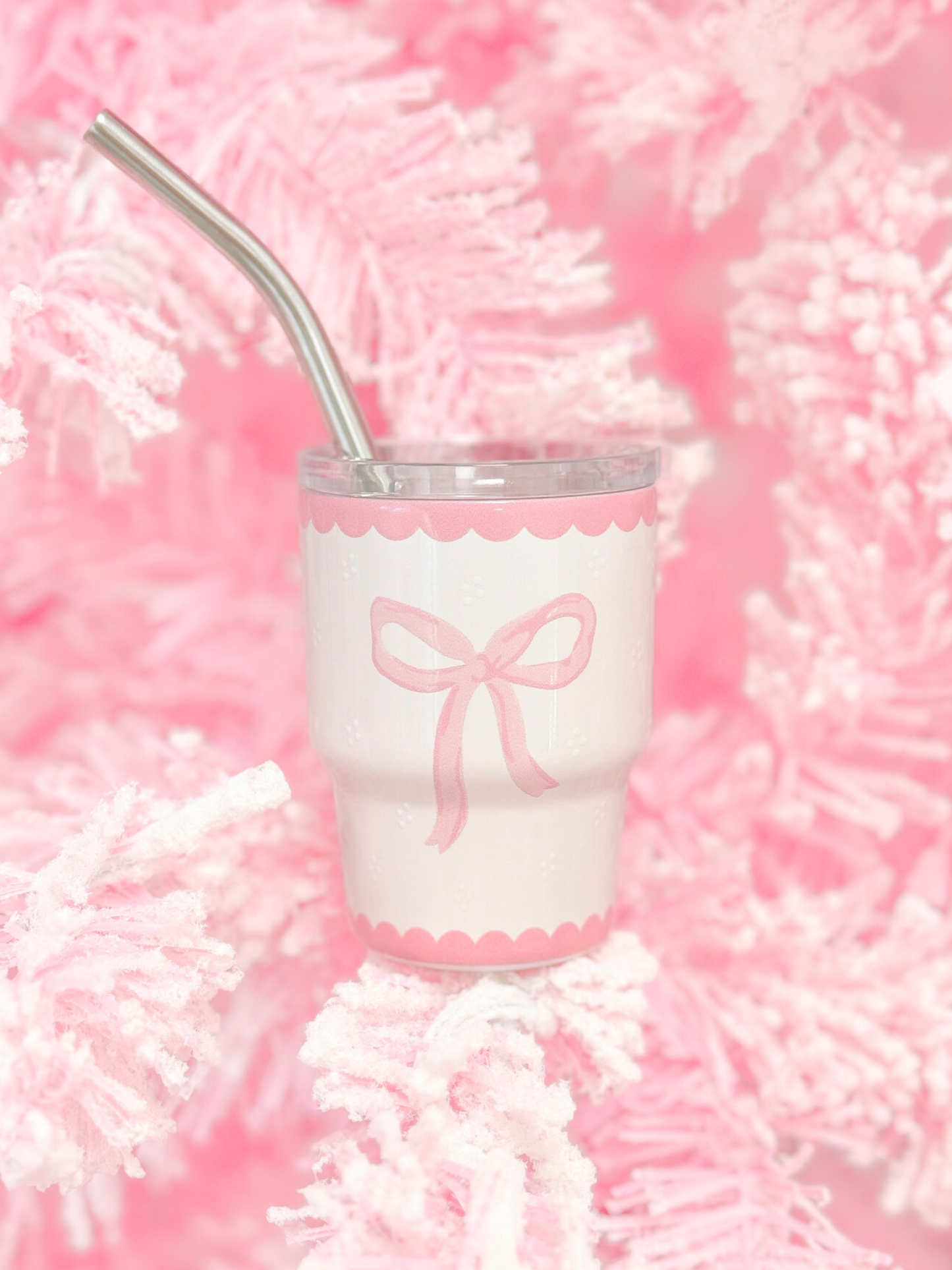 Pink Bow Tiny Tumbler