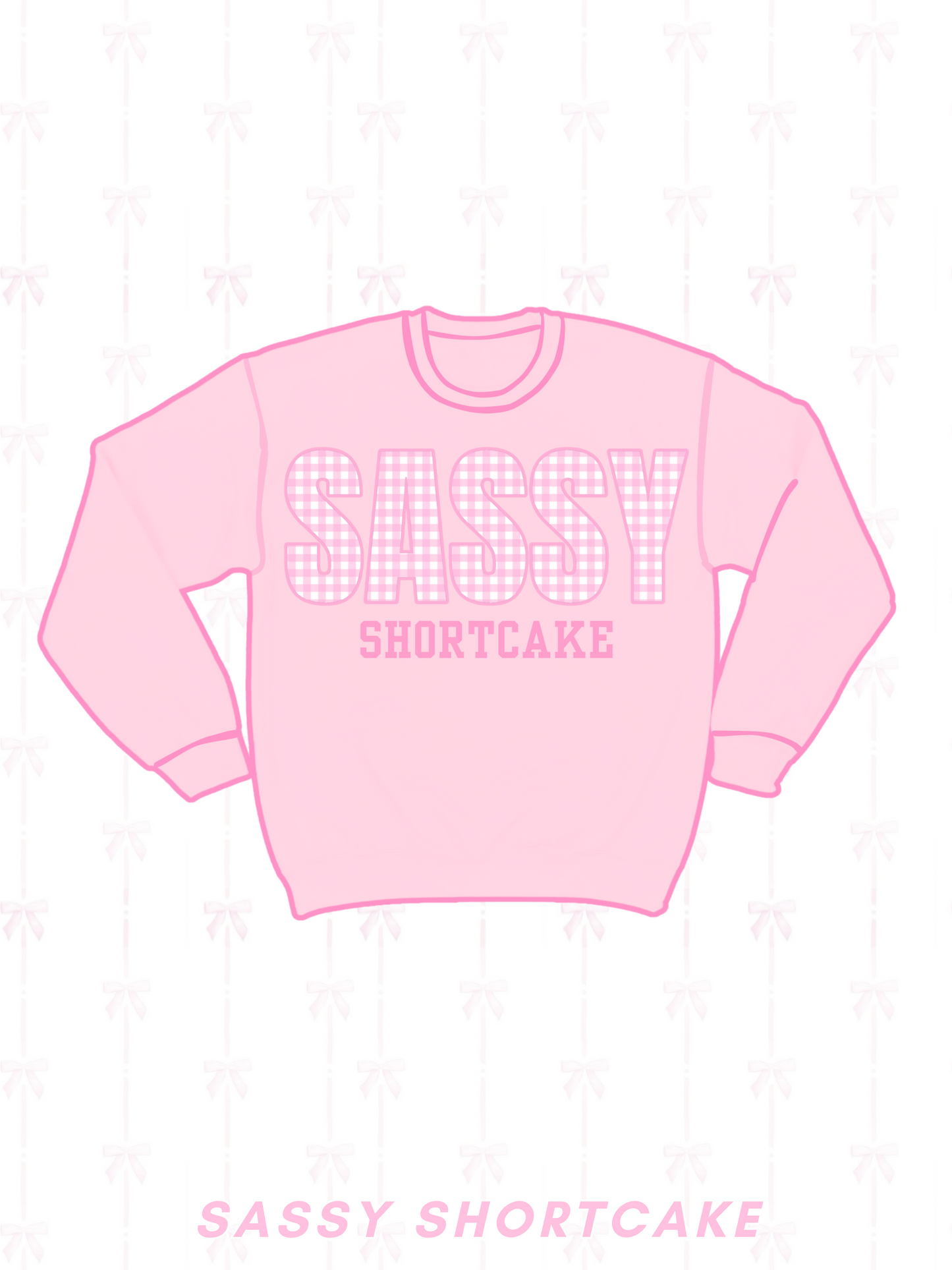 Sassy Gingham Crewneck