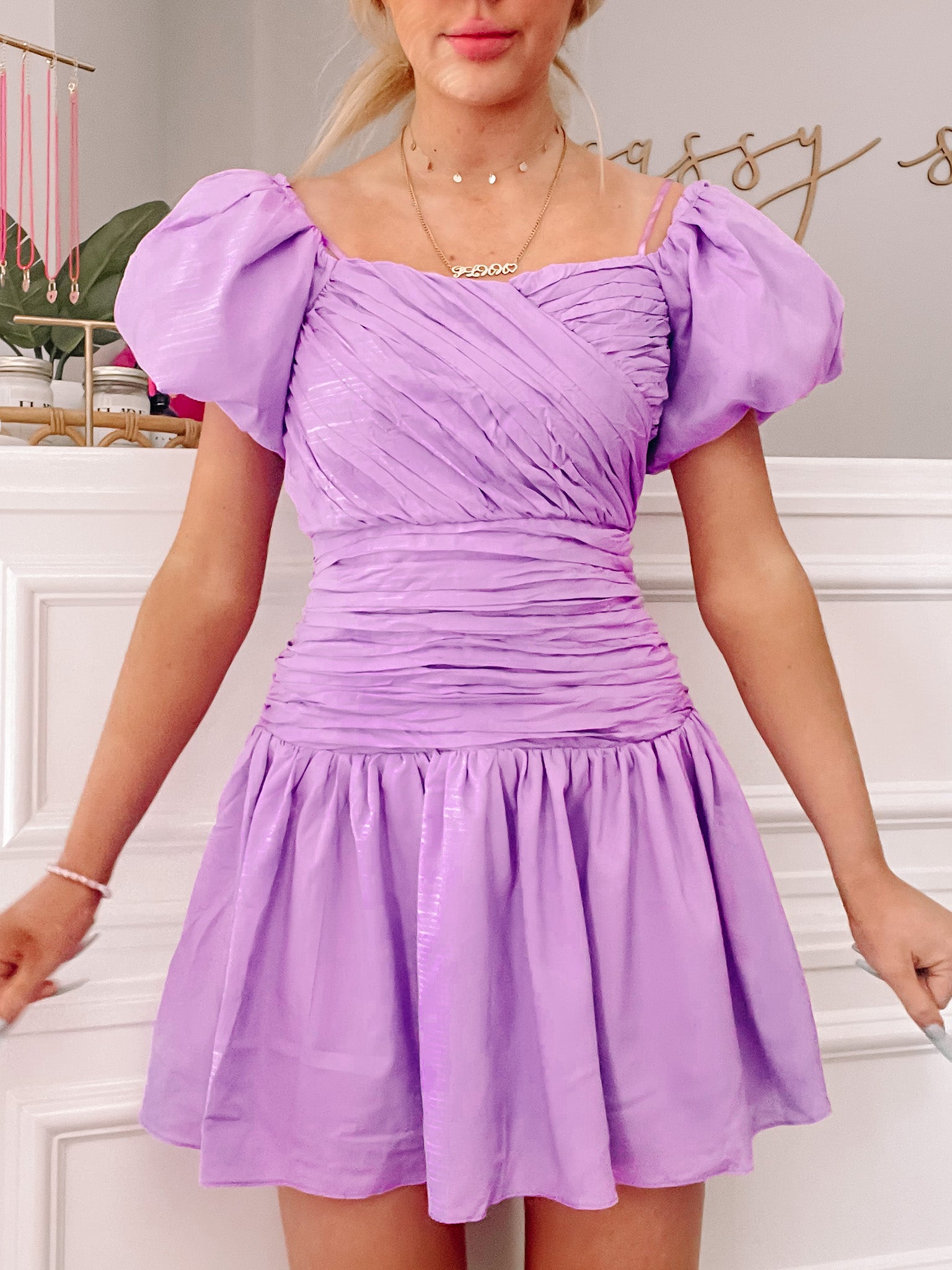Dear Lover Purple Dress | sassyshortcake.com | Sassy Shortcake