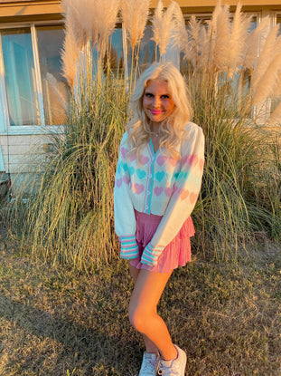 Hearts and Posies Cardigan | Sassy Shortcake | sassyshortcake.com