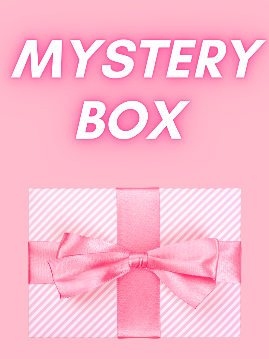 Pink gift box with pink ribbon: MYSTERY BOX 2024