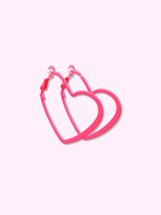 Pink Hoop Earrings | sassyshortcake.com | Sassy Shortcake