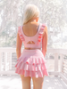Elle Belle Pink Ruffle Tennis Skirt | Sassy Shortcake | sassyshortcake.com
