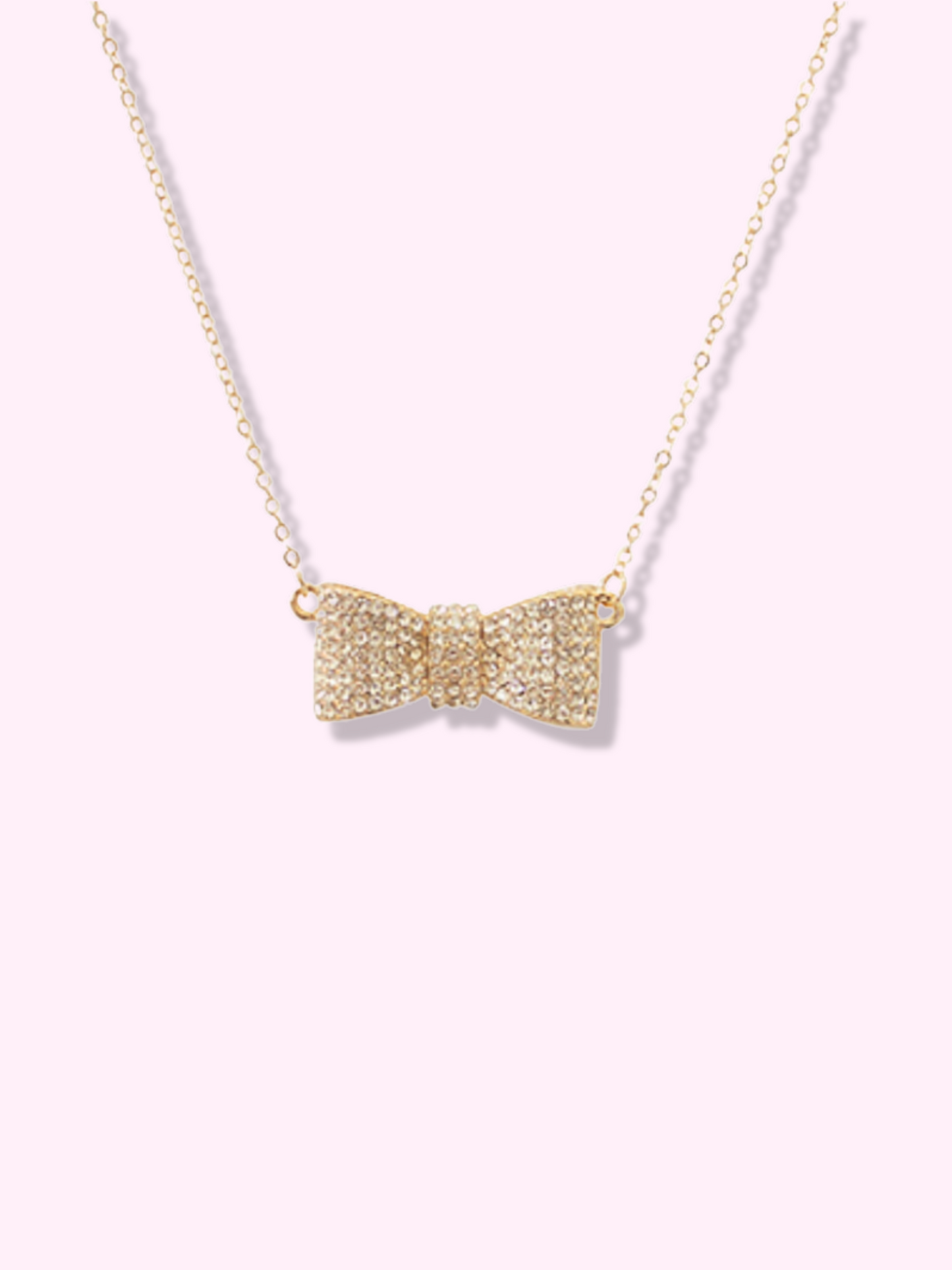 Rhinestone Bow Necklace | Sassy Shortcake | sassyshortcake.com