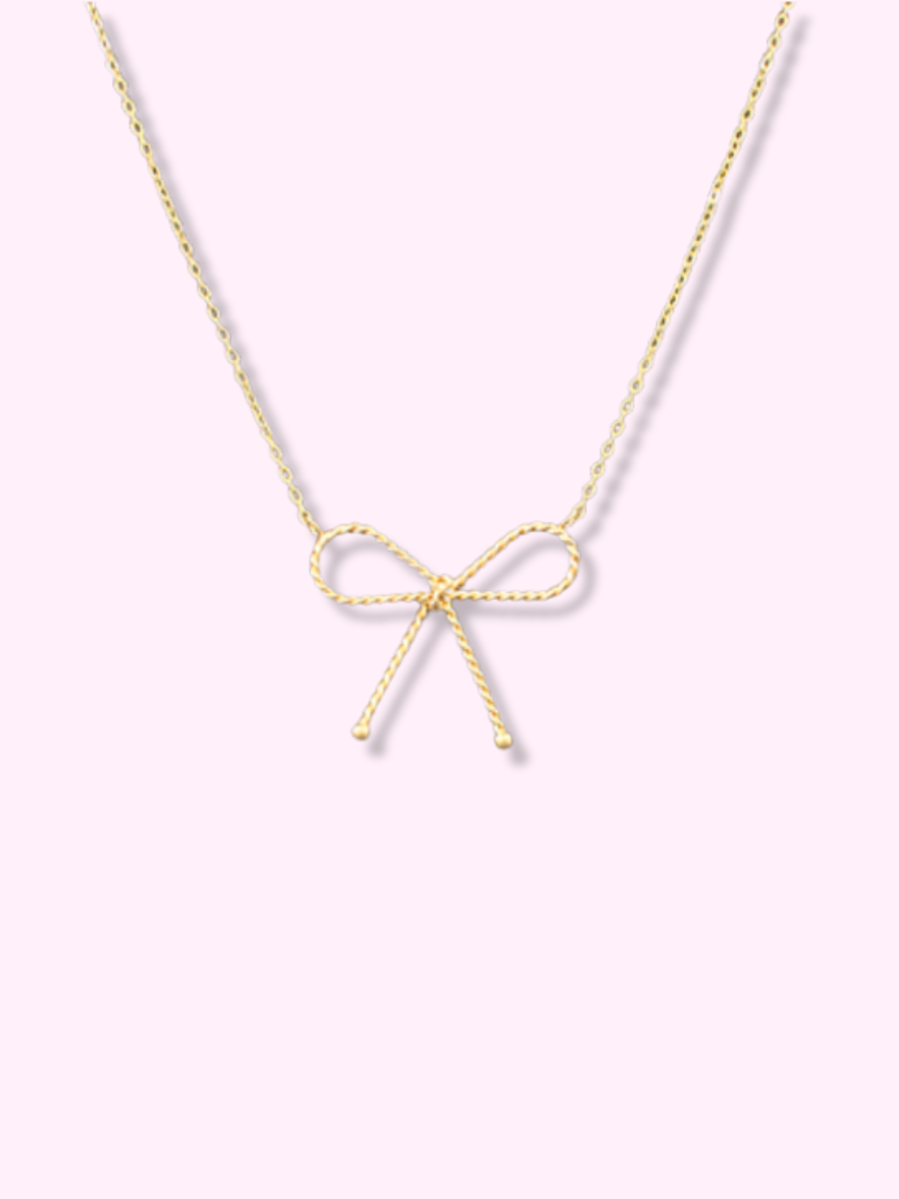 Gold Bow Necklace | Sassy Shortcake | sassyshortcake.com