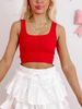Sassy Square Top | Red