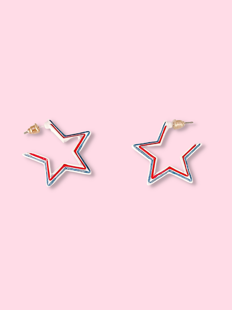 Star Line Earrings | Sassy Shortcake