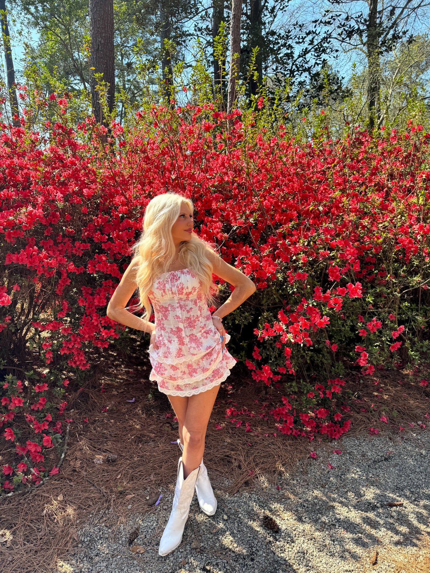 Flower Fields Floral Dress | sassyshortcake.com | Sassy Shortcake