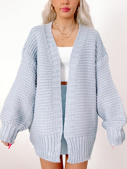 Spring Shine Chunky Blue Cardigan | Sassy Shortcake | sassyshortcake.com