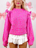 Rainbow Sprinkles Sweater | Hot Pink