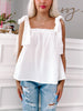 Tara Ribbon Top | White