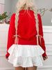 Happy Holidays Red Sweater | sassyshortcake.com | Sassy Shortcake