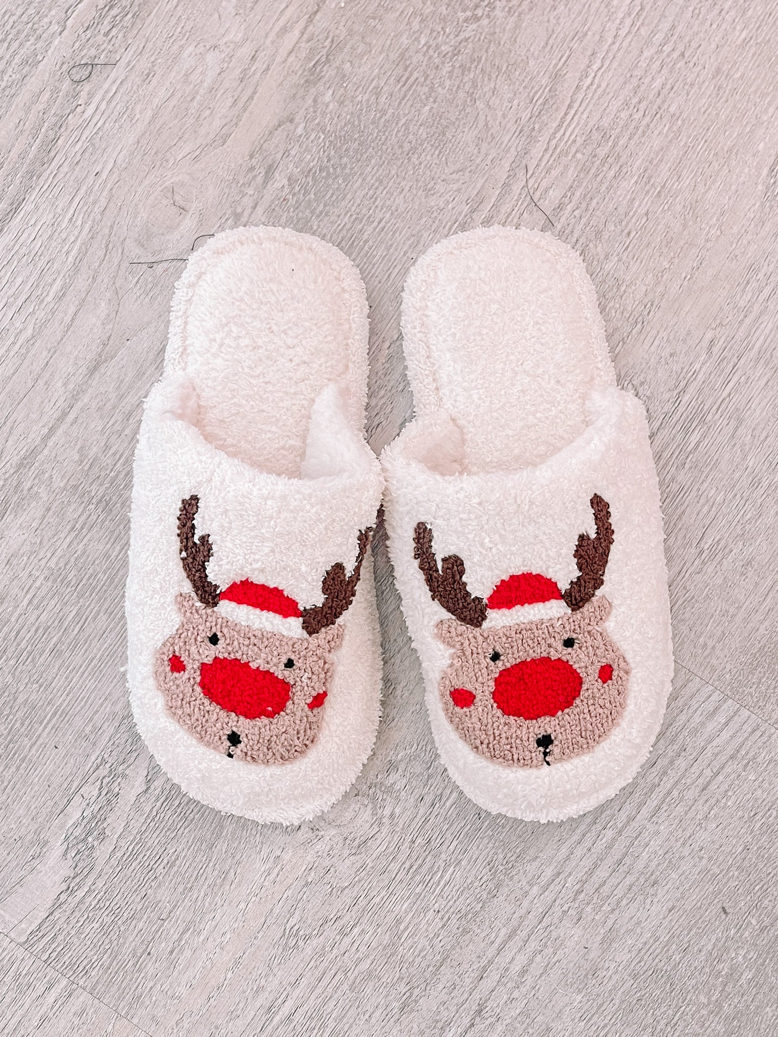 Reindeer Slippers | Sassy Shortcake | sassyshortcake.com