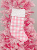 Sassy Pink Gingham Stocking | Sassy Shortcake | sassyshortcake.com