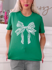 Lexi Bow Tee | Green