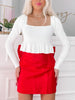 Bow My Heart Away Red Bow Skirt | Sassy Shortcake | sassyshortcake.com