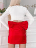 Bow My Heart Away Red Bow Skirt | Sassy Shortcake | sassyshortcake.com
