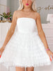  Great White Ruffle Dress | sassyshortcake.com | Sassy Shortcake