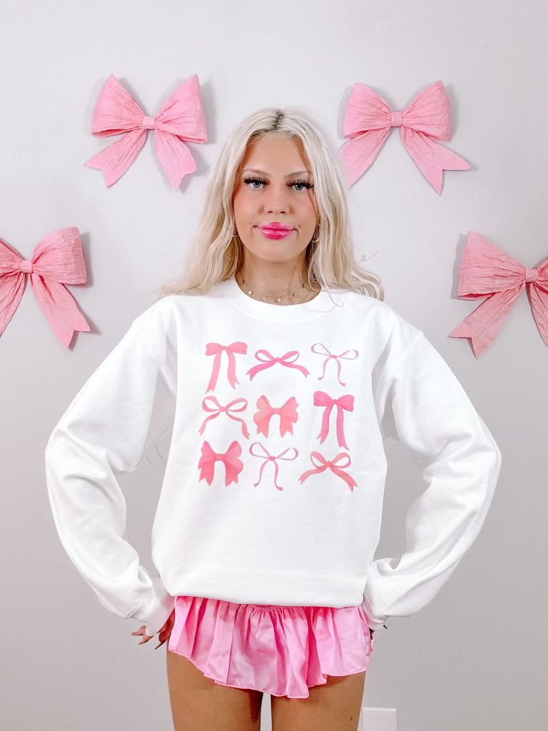 On Bow Nine Crewneck | Sassy Shortcake Boutique | sassyshortcake.com