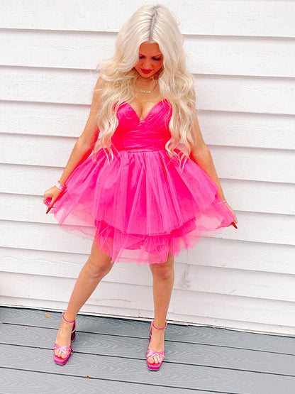 Never Tulle Late Pink Dress | Sassy Shortcake Never Tulle Late Pink Dress | Sassy Shortcake