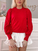 Marnie Red Sweater | sassyshortcake.com | Sassy Shortcake
