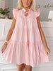 Dressed to Impress Pink Ruffle Dress | sassyshortcake.com | Sassy Shortcake