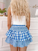 Flirtatious Gingham Skirt Blue | Sassy Shortcake

