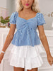 Southern Belle Blue Gingham Top | Sassy Shortcake | sassyshortcake.com