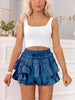 Flirtatious Navy Blue Ruffle Skirt | Sassy Shortcake | sassyshortcake.com