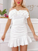 First Step White Strapless Dress | Sassy Shortcake | sassyshortcake.com