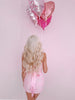 Bowquette Sequin Pink Bow Mini Dress | Sassy Shortcake | sassyshortcake.com