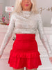 Perfect Poinsettia Red Skirt | Sassy Shortcake | sassyshortcake.com