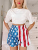 Stars and Stripes Sequin Shorts | sassyshortcake.com\