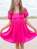 Lush and Lemons Pink Babydoll Spring Dress | Sassy Shortcake | sassyshortcake.com