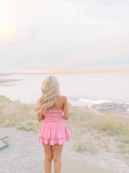 Ocean View Pink Smocked Dress | Sassy Shortcake | sassyshortcake.com
