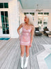 Little Mermaid Pink Foil Dress | Sassy Shortcake | sassyshortcake.com