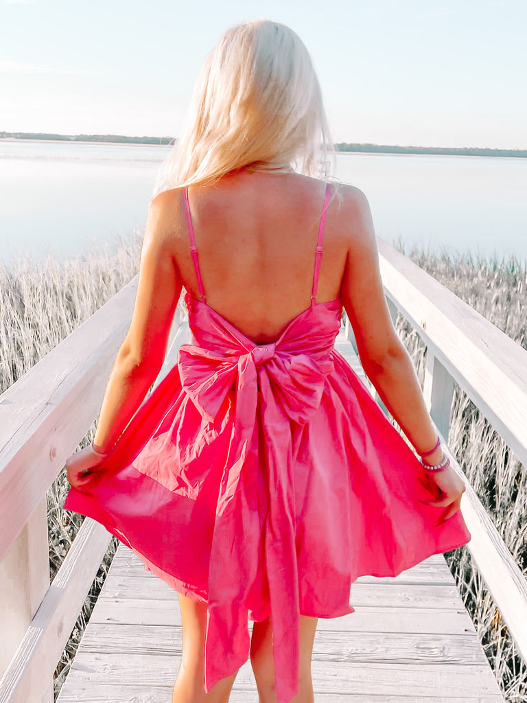 Bow Tide Pink Bow Dress | Sassy Shortcake | sassyshortcake.com