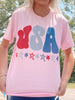 USA Light Pink Patriotic Tee | sassyshortcake.com'