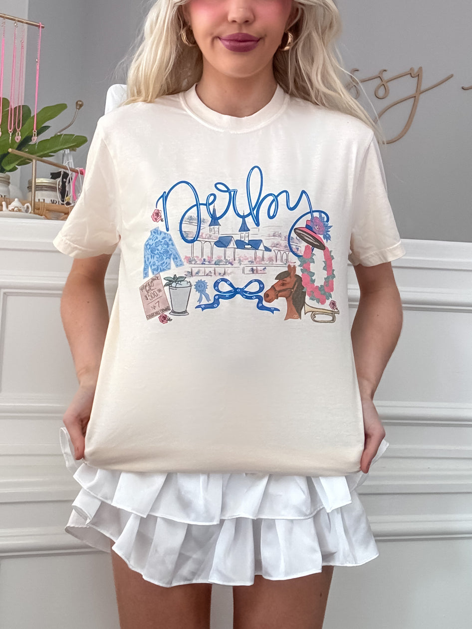 kentucky derby tee preppy tshirt from sassy shortcake