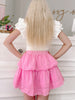 Story of Us Pink Lace Ruffle Skirt | Sassy Shortcake Boutique | sassyshortcake.com
