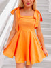 Girls Who Twirl Dress | Orange