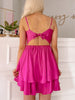 Sweet Satin Magenta Dress | Sassy Shortcake | sassyshortcake.com